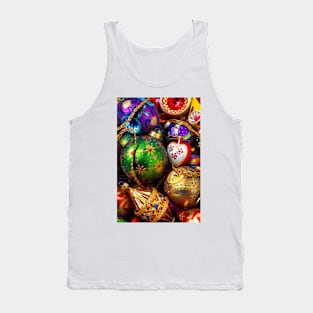 Whimsical Unique Colorful Christmas Ornaments Tank Top